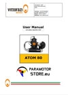 Vittorazi Atom 80 | ENG | Manual | Manual | Manuel